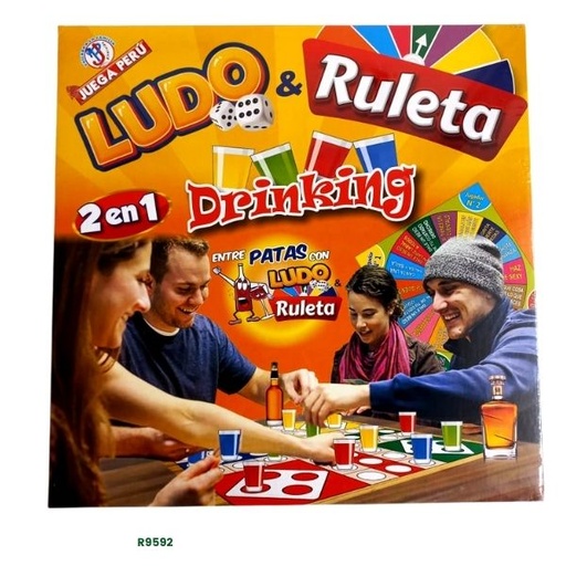 [R9592] LUDO Y RULETA DRINKING 2 EN 1