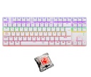 T-DAGGER TECLADO GAMER MECANICO BORA BLANCO T-TGK313W-RD-SP RAINBOW ESPAÑOL RED SWITCH