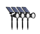 FOCO SOLAR LED DE CESPED 7 LUCES KQD02 + ESTACA