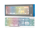 ENKORE TECLADO GAMER SILICON ENK603 BLANCO RAINBOW USB