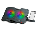 AIRBOOM COOLER LAPTOP ARTIC FOX AB 005H RAIBOW 2 FAN 12.5CM + PORTA CELULAR GAMER