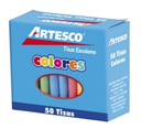 ARTESCO TIZA ESCOLAR COLORES CJX50