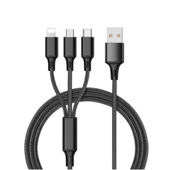 [U1274] CABLE DATOS PULPO TIPO C + TIPO V8 + LIGHTNING