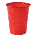 VASO PLASTICO ROJO