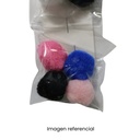 POM POM LISO COLORES X4