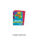 DRAGON PAPEL ARCO IRIS 75GR A4 1/2 MLL ROJO