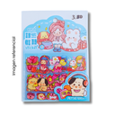 KAWAII STICKERS SET X10PCS 15X16CM VACACIONES 1021364