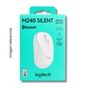 LOGITECH MOUSE BLUETOOTH M240 SILENT 3 BOTONES BLANCO