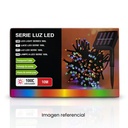 GUIRNALDA SOLAR 10M 50 FOCOS LED LUZ MULTICOLOR PARA 220V
