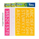 TWINS NORMOGRAFO PLANTILLA DE LETRAS Y NUMEROS DE 30 CM AR-01196