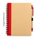 LIBRETA ECOLOGICA CON NOTAS Y LAPICERO