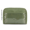 CARTUCHERA DE TELA 1 DIVISION + BOLSILLOS COLOR ENTERO ECO