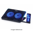 AIRBOOM BASE PARA LAPTOP CON COOLER LIBERTY AB009 2 VENTILADORES LED
