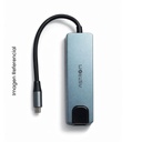ASTROM HUB USB 5 EN 1 AST MH2355 RJ45+HDMI+USB 3.0+USB 2.0+TIPO C