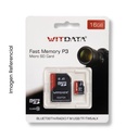 WITDATA MEMORIA MICRO SD 16GB FAST MEMORY