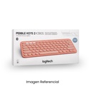 LOGITECH TECLADO PEBBLE KEYS 2 K380S BLUETOOTH ROSADO