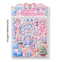 KAWAII STICKERS SET X2 MUÑECA PARA VESTIR 1026365