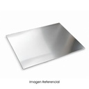 PAPEL COUCHE METALICO ESPEJO PLATEADO 65x47CM APROX