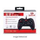 REDRAGON GAMEPAD RIFT G710 USB CABLEADO NEGRO CON VIBRACION TURBO Y 15 BOTONES